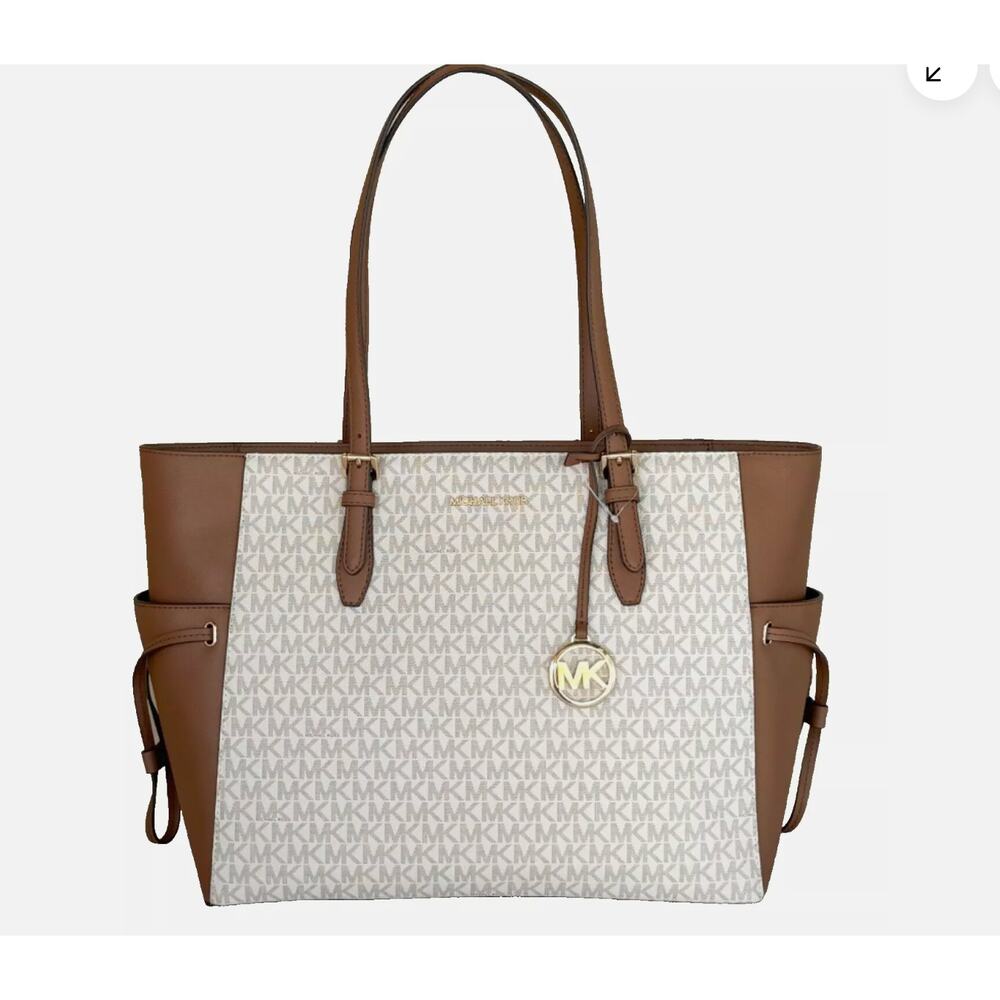 Michael Kors Gilly Logo Drawstring Tote  - Large / Vanilla NWT
